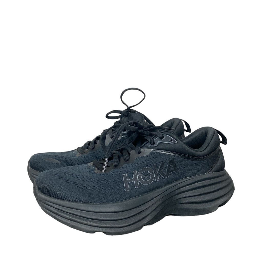 Hoka m bondi 8 black sneakers